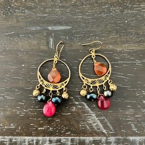 Multi Gem Earrings